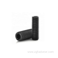 Steel set screws with flat point